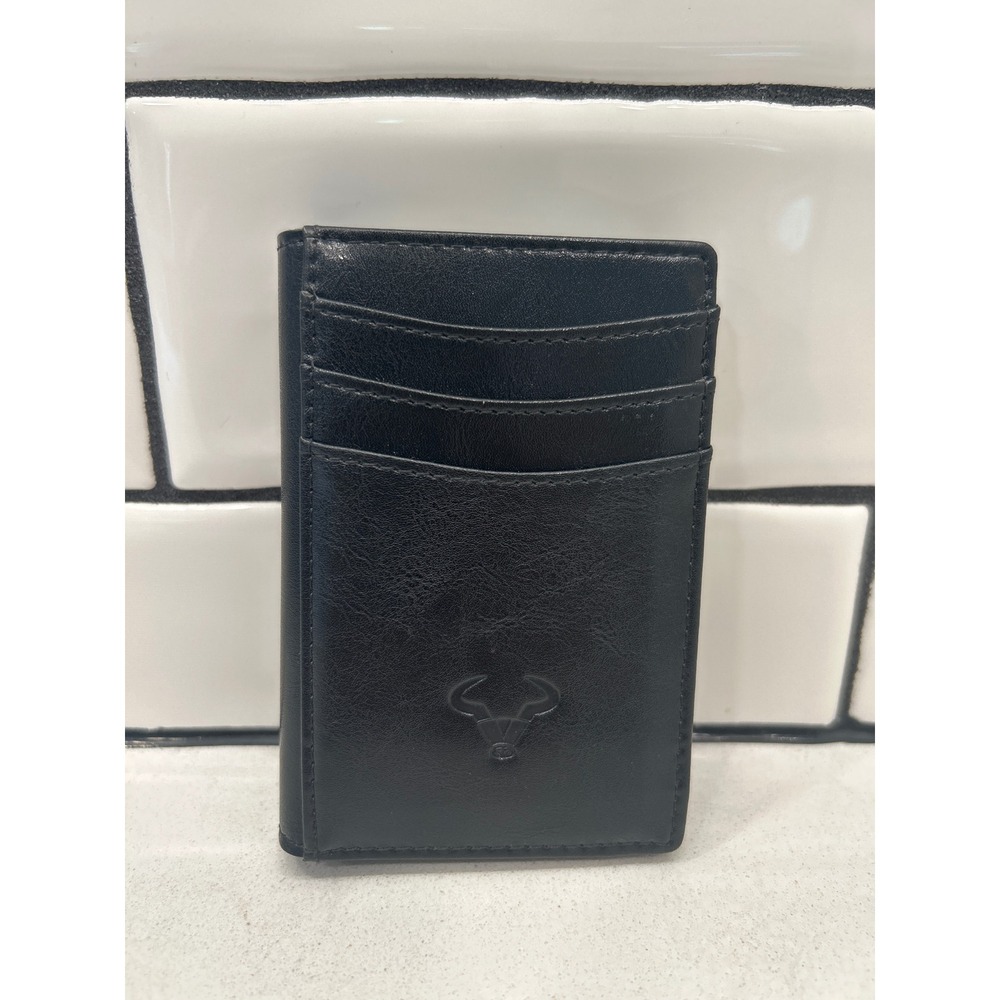 BULLIANT Men Slim Full Grain Wallet-Magnetic Closure-RFID Blocking 11 Cards